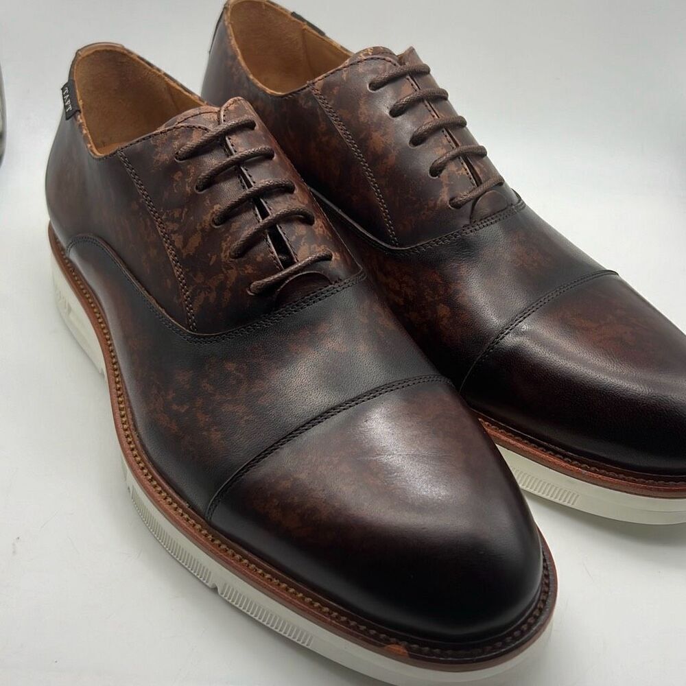 Taft cap toe Lace up espresso Model 102 leather Men‎ dress shoes - Men 10.5 New